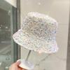 Sequined Bucket Hat Double Sided Hip Hop Shiny Fisherman Cap Women Men Dance Party Kpop Trendy Sun Hat New