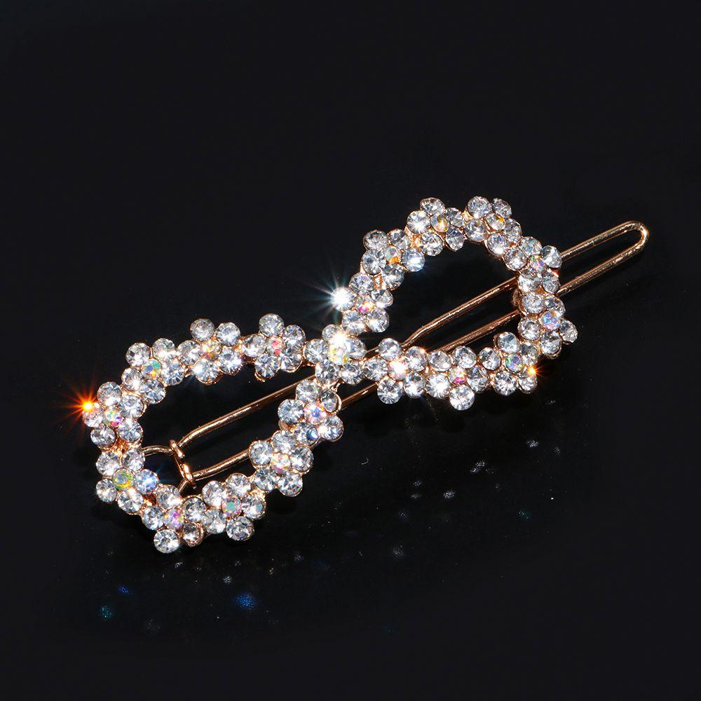 Ladies Headwear Woman Hair Accessories Metal Hairpins Triangle Hair Clip Moon Circle Hairgrip