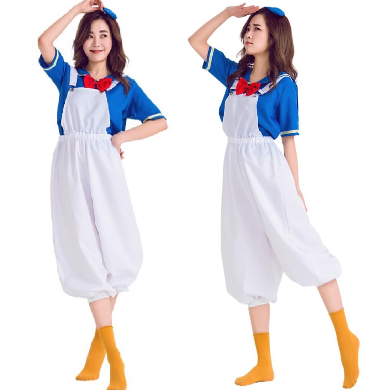 

Yi-gog Halloween Donald Duck Costume, Disney Cosplay for Women and Kids, Cute Sailor Uniform, Navy Style for Adults, Perfect for Parties, Birthdays,