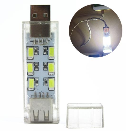 Portable 5V USB Double-Sided Reading Book LED Lamp Dorm U Disk Mini Night