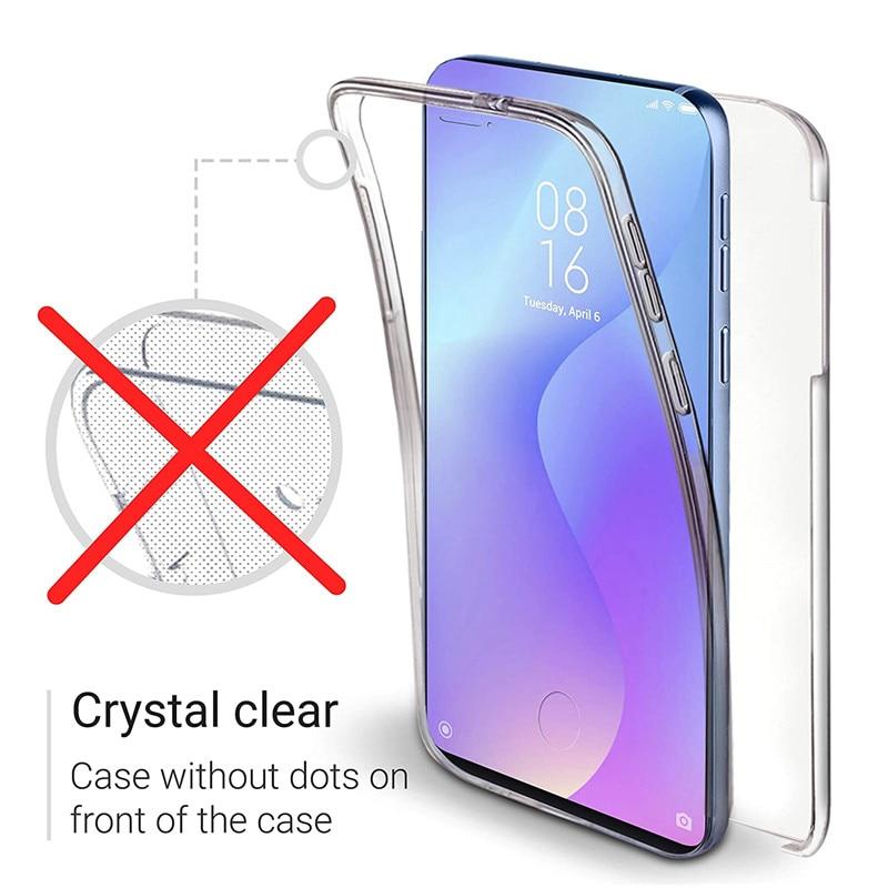360 Ganzkörper-Schutzhülle für POCO M3 X3 NFC Xiaomi Mi 11 10T A3 Note 10 Lite Fundas Redmi Note 9S 9 Pro 9A 9C 9AT 8 8T 8A Weiche Silikonhülle
