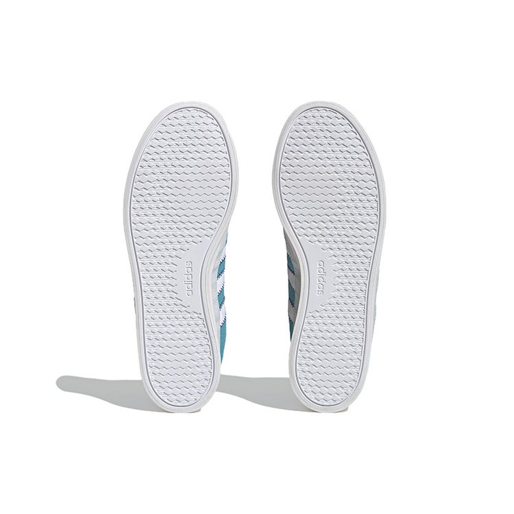 Adidas Neo City Canvas Hi Casual Slip Resistant Durable Mid Top Skate Shoes Unisex Sneakers Blue White Orange HQ4620