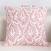 New 100% Cotton Woolen Embroidered Geometric Cushion Cover Modern Nordic Style Pink Blue Pillow Cover Cotton Throw Pillows Case