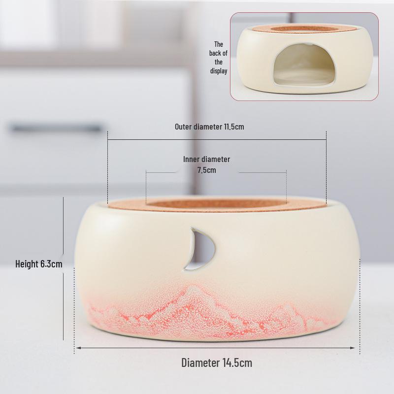 Ceramic Candle Warmer for Tea - Insulating Stove for Boiling and Warming in Home, Restaurant, or Hotel