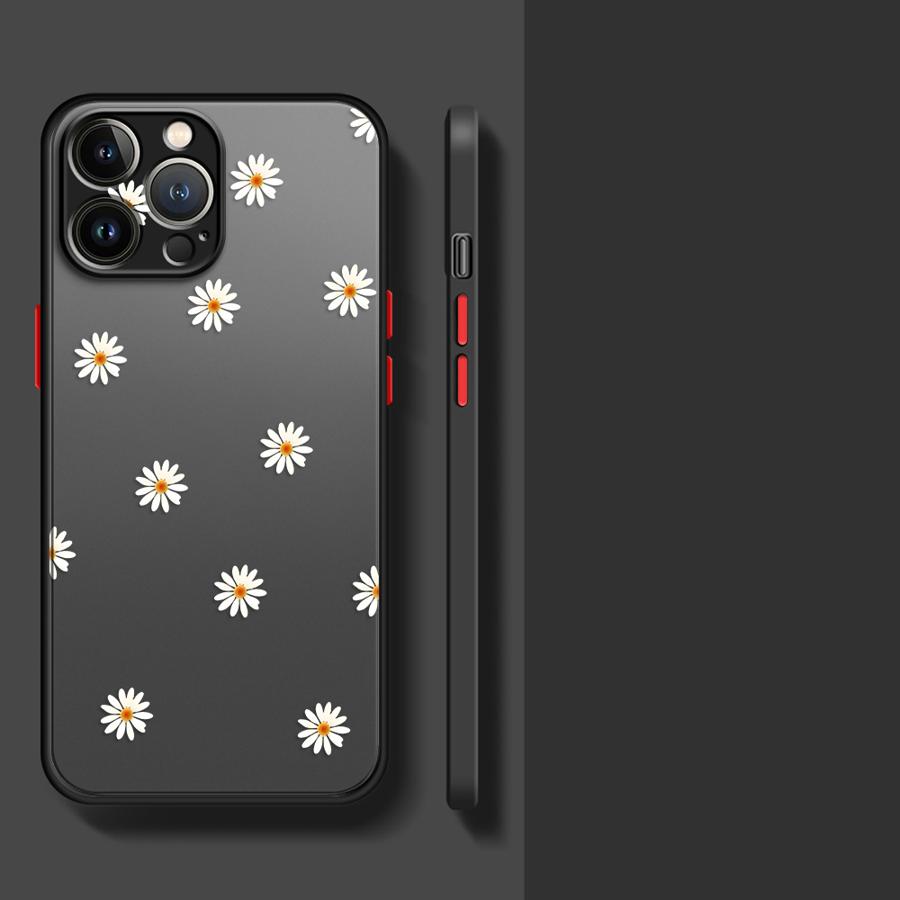 Cute Flower Funda Back Phone Cover Case for iPhone 17 Pro Max 16 Plus 11 7 8 SE 12 XS XR 15 Air 14 13 Mini