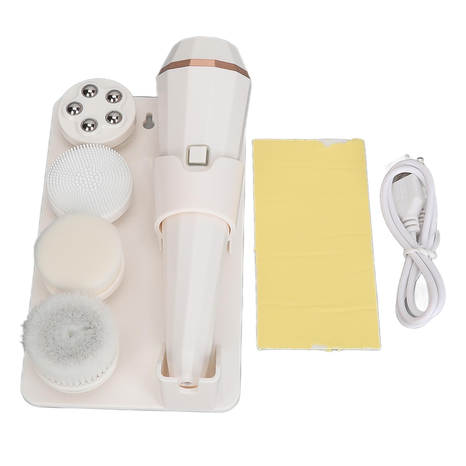 

Электрическая вращающаяся очищающая щетка для лица с 3 передачами, скраб для лица, перезаряжаемая, глубокое очищение, нежное