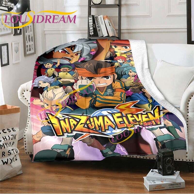 Anime deky Inazuma Eleven Deka Měkká kreslená deka Flanel Throw Deka Postel Pohovka Deka Deka Potah křesla Deka Home Decor