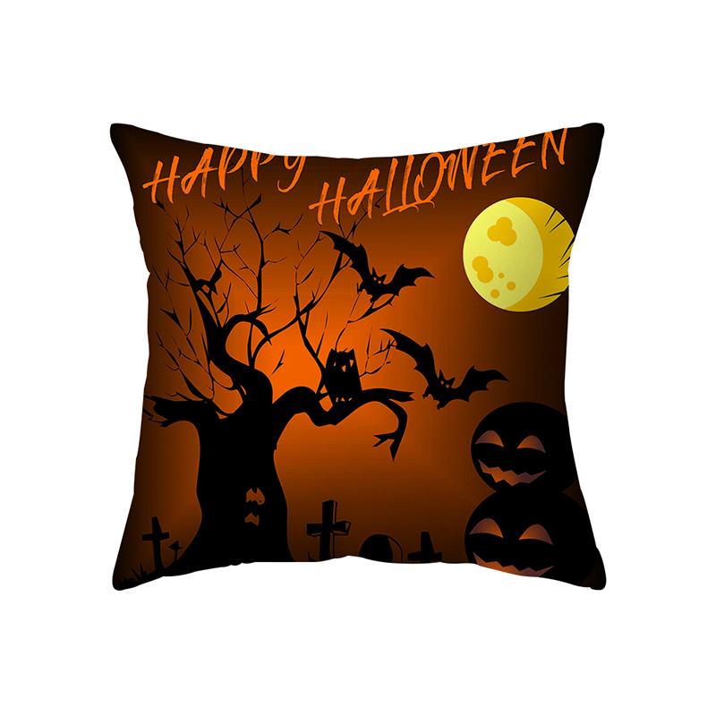 Halloween Theme Pillow Cover Sofa Cushion  Holiday Gift Party Decor Home
