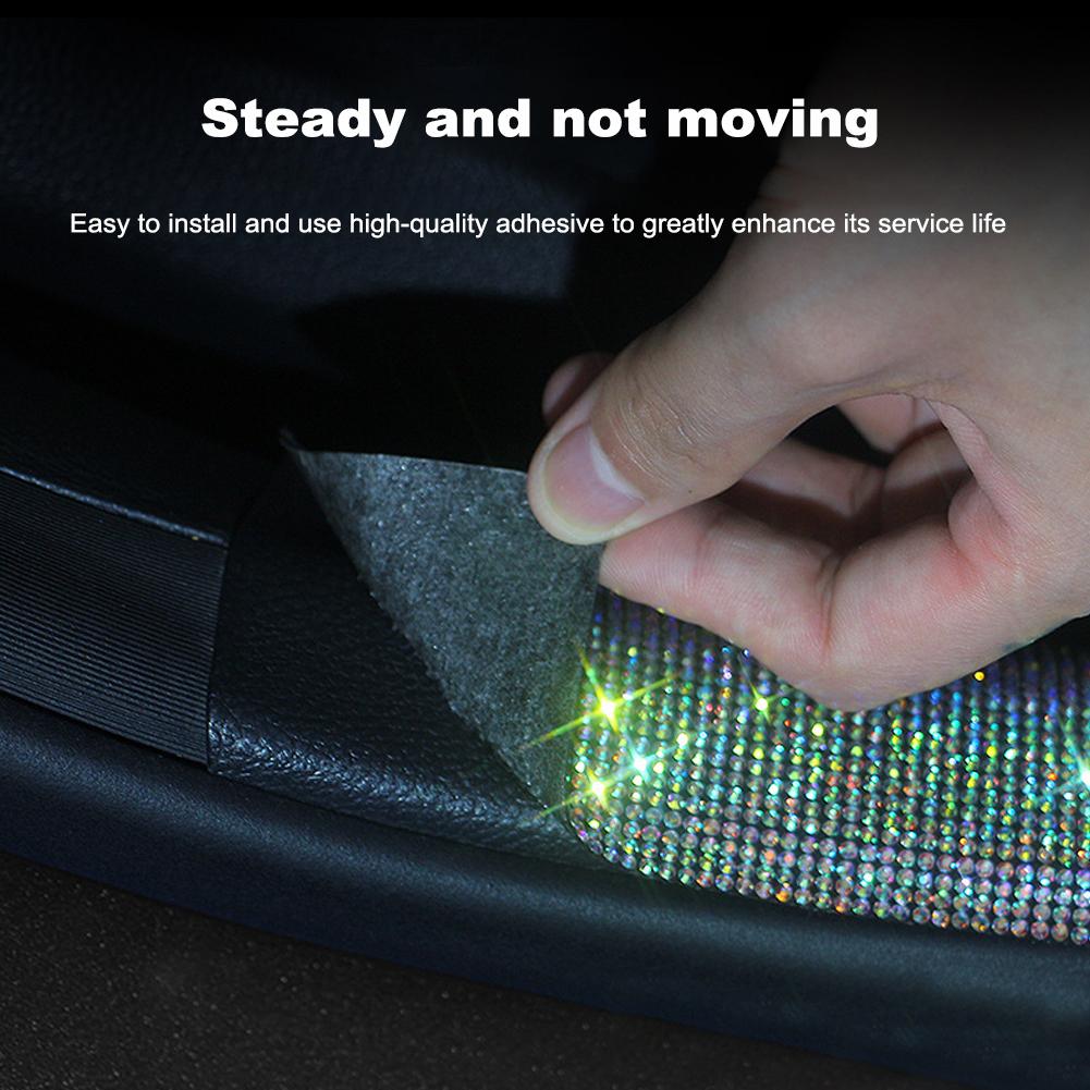 45CM Strass Auto Aufkleber Dekoration Auto Multifunktions Schwelle Schützen Aufkleber Band Auto Schutz Kratzfest