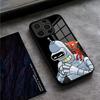 Etui na telefon z kreskówką F-Futurama Robot BenderS do iPhone 16 Pro Max 14 17 Air 12 15 11 13 Mini X XR XS Max SE Szklane Etui