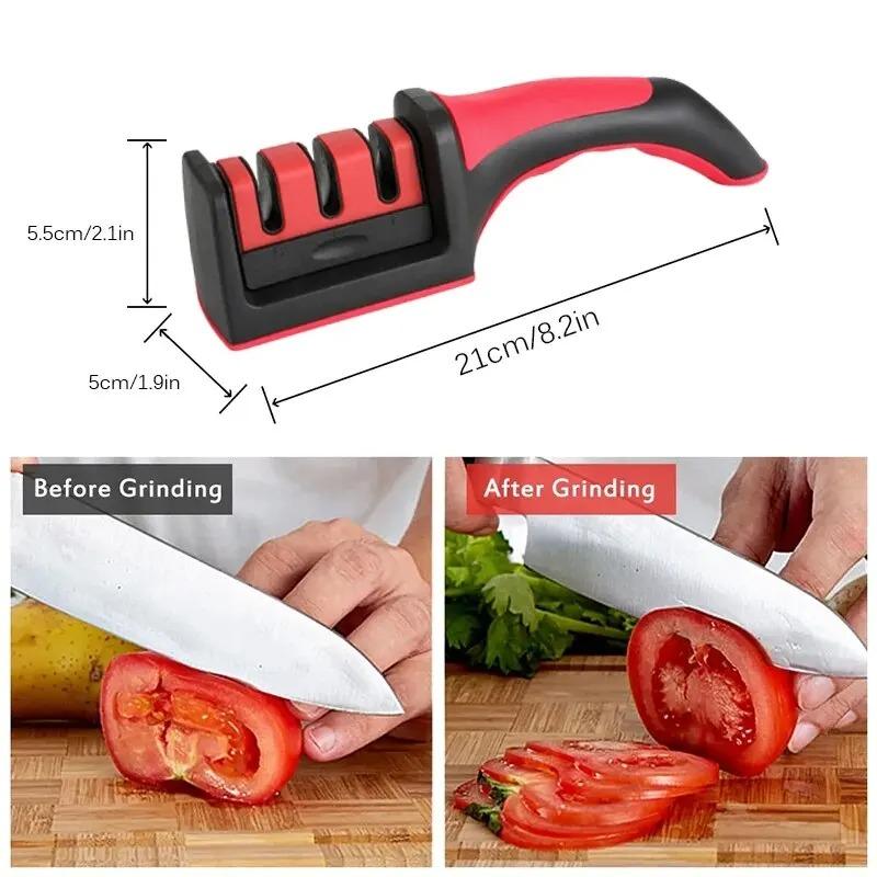 1pc Multifunctional Sharpening Stone Knife Sharpener Kitchen Knife Open Edge Special Fast Sharpening Professional Scissors