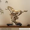 Nordic Horse Figurine: Modern Minimalist Resin Home Decor for Living Room & Wine Cabinet.