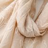 Literary Elegant Embroider Scarf 180*90Cm Thin Sunscreen Shawl Plain Design Embroider Stitch Shawls Wraps for Women