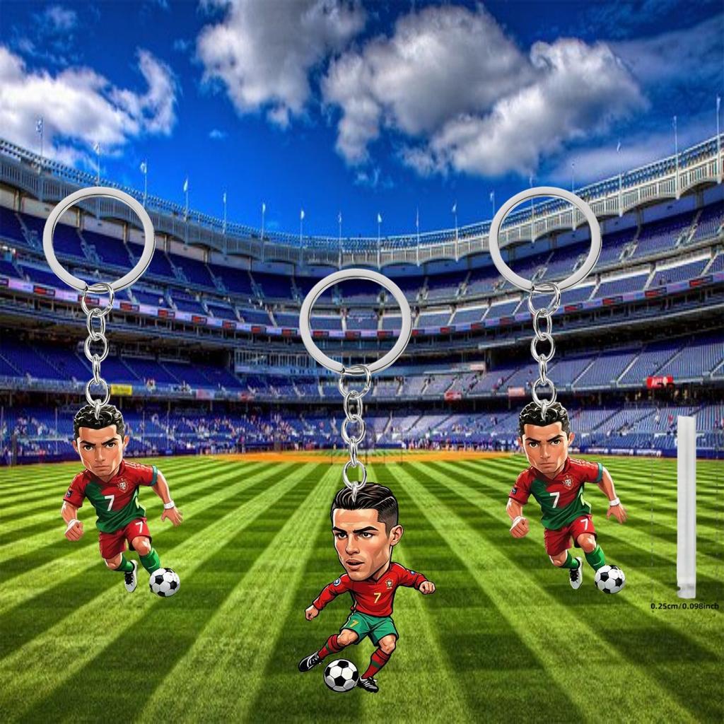 This Creative Hanging Decoration is Durable Lightweight and Multifunctional Ideal for Car Keychains and Backpacks C Ronaldo