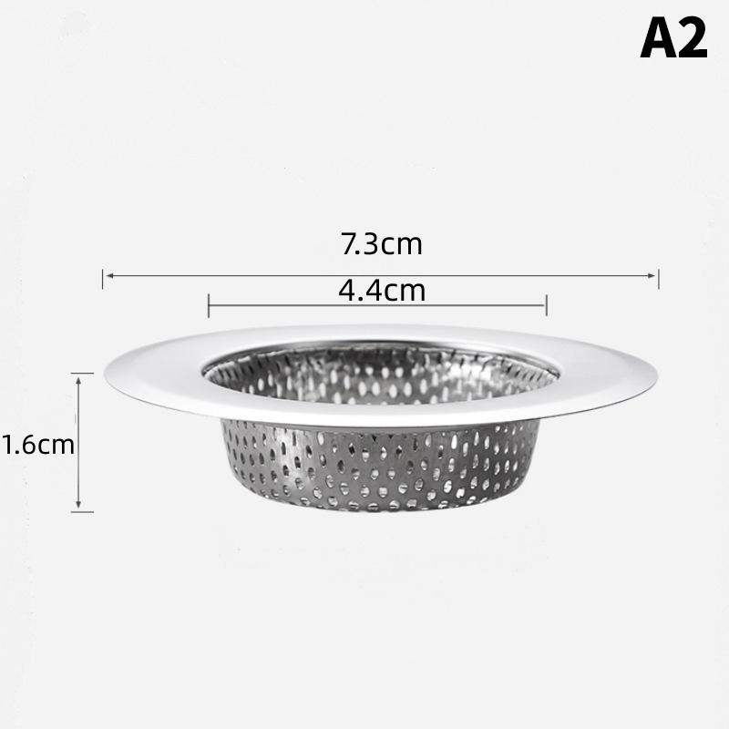 1Pcs Kitchen Sink Filter Stainless Steel Mesh Sink Strainer Filter Bathroom Sink Strainer Drain Hole Filter Trap Waste Screen