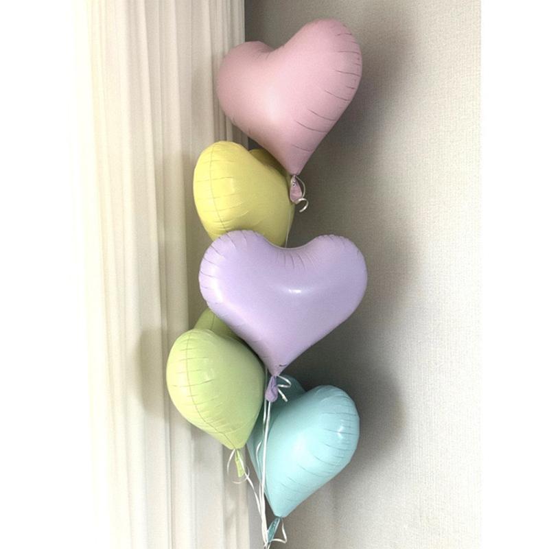 2pcs Macaron Multicolored Love Balloons Birthday Party Valentines Day Wedding Anniversary Decorations Heart Balloon
