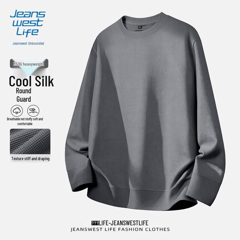 Jeanswest Life Men s American Retro Loose Fit Crewneck Sweatshirt 4XL