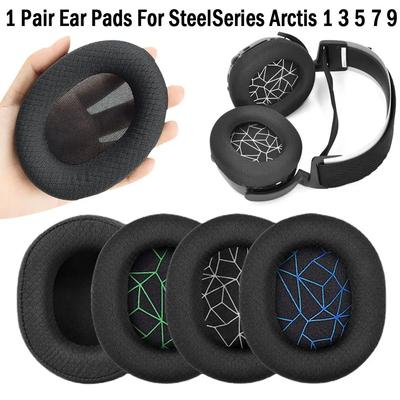 2Pcs Soft Ear Pads For SteelSeries Arctis 1 3 5 7 9 Gaming Headset Foam Earpads EarPads Sponge Cushion Replacement