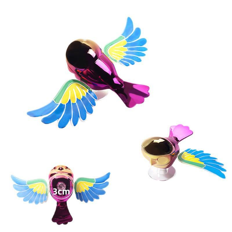 Flying Bird Motorcycle Car Creative Ornament Wind Plug-in Car Decoration Simulation Bird Feng Shui Ornament Cute Car Accessories