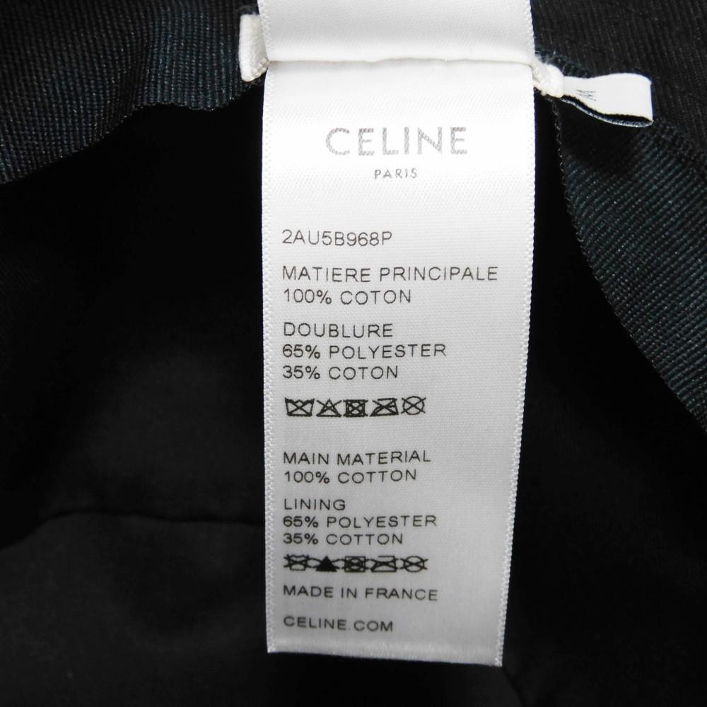 Used 10431 Logo Bucket Hat 2AU5B968P.38UB 7919 M 22.8" Gabardine White New Logo Cotton Black Unisex from Japan AUTHENTIC