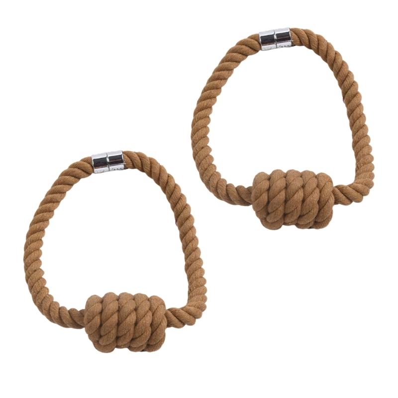 2pcs Decorative Curtain Clasps Holdbacks Strong Magnetic Dustproof Drapery Ties Modern Nordic Designing