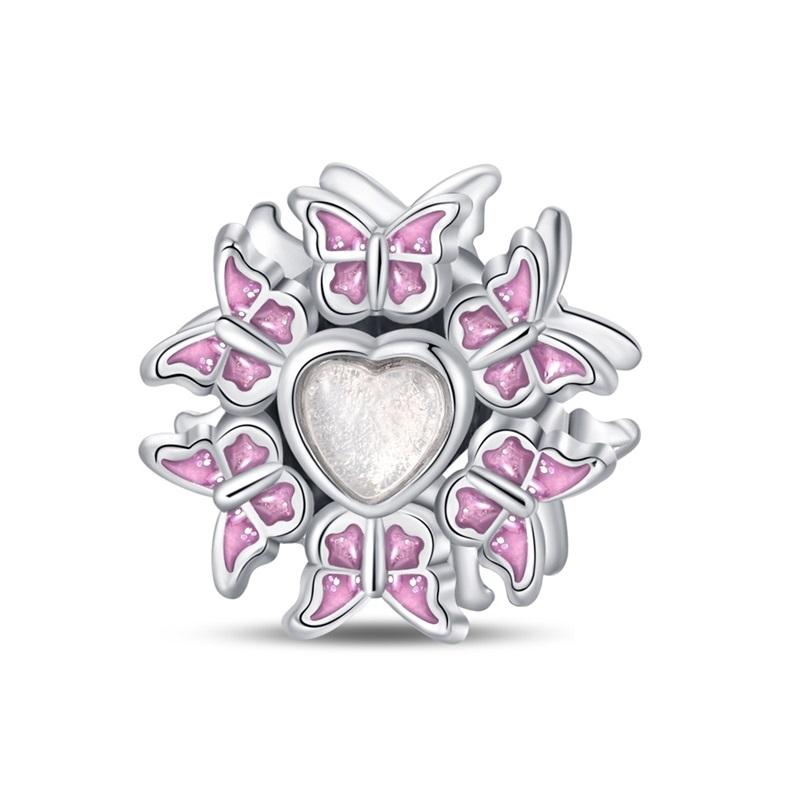 Fashion Spring Series Charms Beads 100% Copper Flower Birds Butterfly Pendent Fit Original Qikaola Bracelet Jewelry