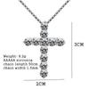 16-24inches   Copper Necklace Box Chain Shiny Crystal Classic Cross Pendant For Women Men Fashion Jewelry Gifts