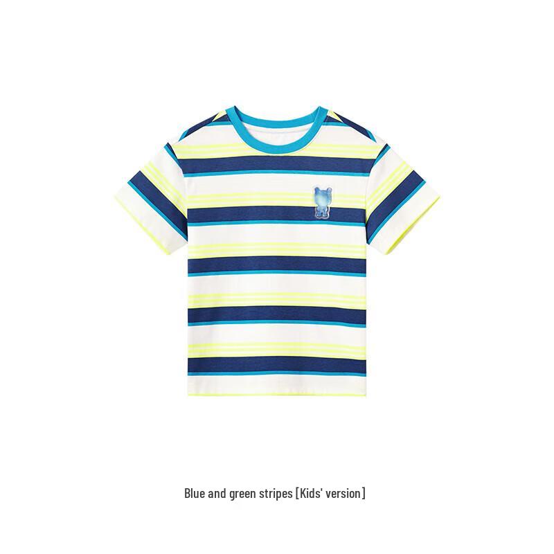 YEEHOO Parent-Child Quick-Dry Casual Sports Striped T-Shirt