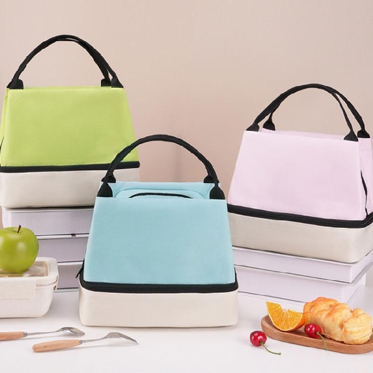 Sturdy Oxford Lunch Pack with Two Levels Easy To Use Designs Accessory for Picnics School and Workplace Dining