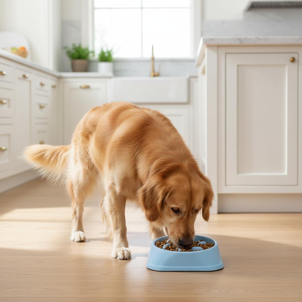 Non-Slip Dog Slow Feeder Bowl Anti-Choking Pet Food Bowl for Dogs Cats Puppy Interactive Feeding Dish