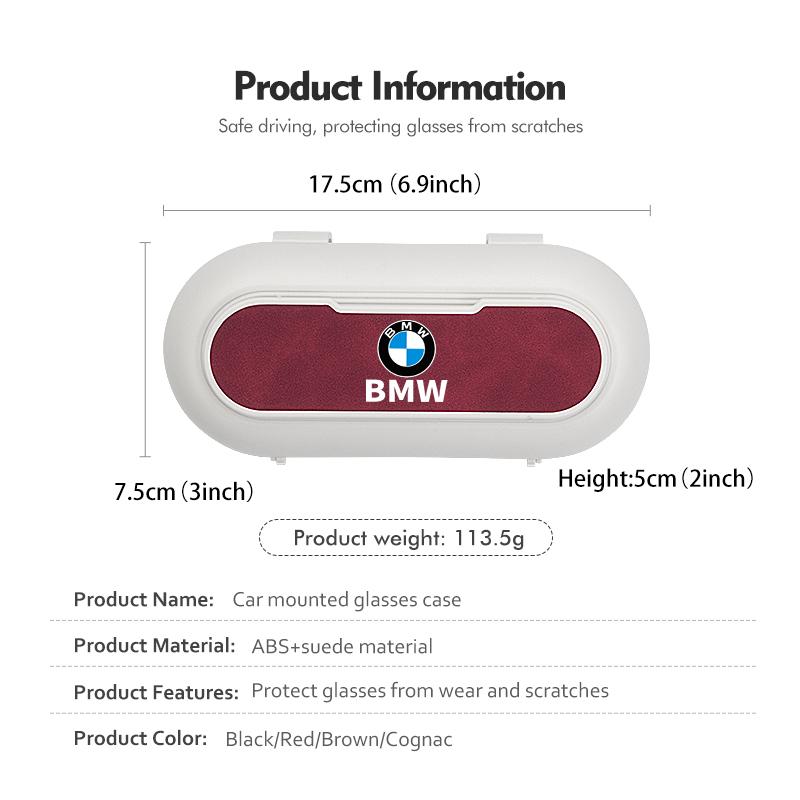 Auto Sonnenschutz Sonnenbrillenhalter Brillen Aufbewahrungsbox Zubehör Für BMW X1 X2 X3 X4 X5 X6 X7 G20 G30 6GT E46 E90 E60 F10 E39