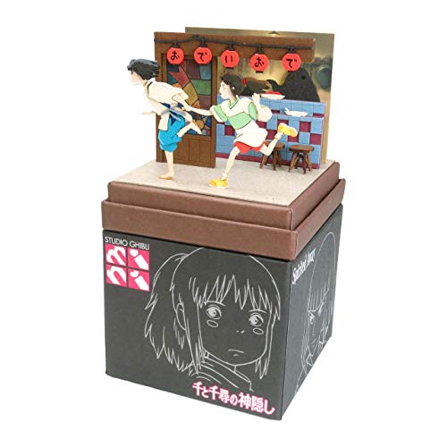Sankei Studio Ghibli Mini Spirited Away Running Haku and Chihiro Paper Craft MP07-116