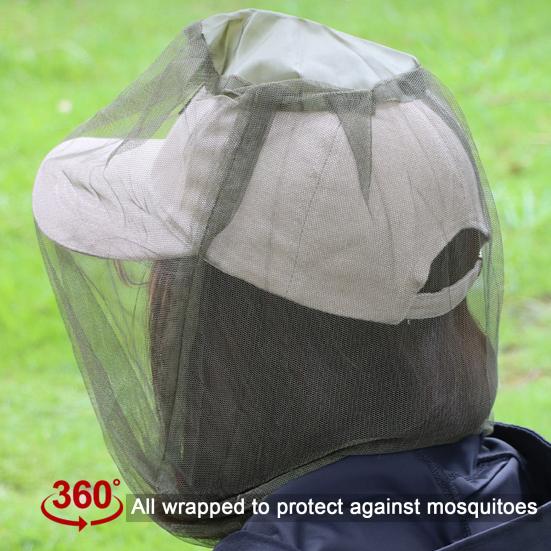 Fishing Head Net Breathable Fine Mesh Flying Animal Protection Men Women Outdoor Activity Hiking