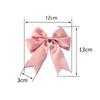 4pcs 12x13cm Large Size Satin Ribbon Bows Mutilcolor Ribbon Bow Flower DIY Decoration Headwear Hairclips Accessories