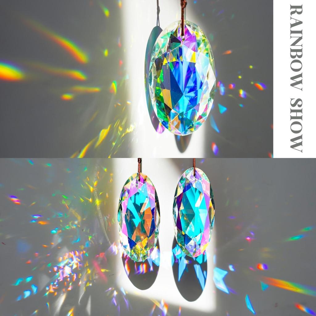 Wisiorek Światło i Cień Pryzmat Wisząca Lampa Pułapka, Kolorowy Pryzmat Artefakt Powstawania Tęczy, Wisiorek Dekoracyjny na Parapet Okienny Domu