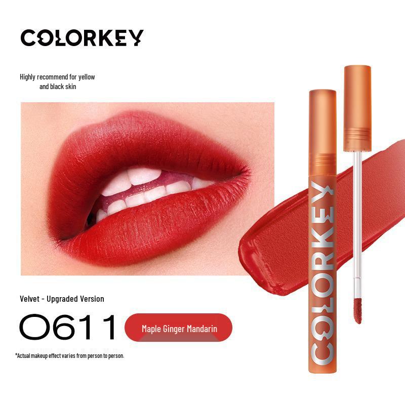 Colorkey Air Velvet Matte Lip Gloss: Brightening, Mirror Finish, Multicolor Lipstick for Women