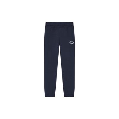 Letter Print Cuffed Casual Knit Sports Pants Women Bottoms Dark-Blue F11W419602F-NV