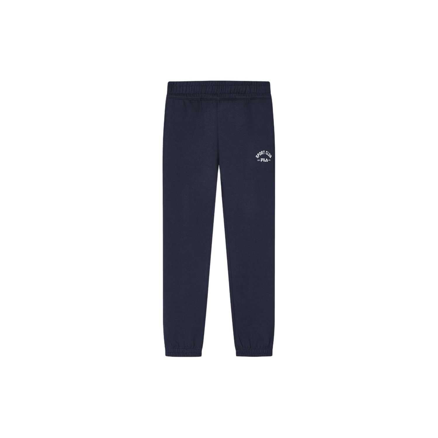 

FILA Letter Print Cuffed Casual Knit Sports Pants Women bottoms Dark-Blue F11W419602F-NV S