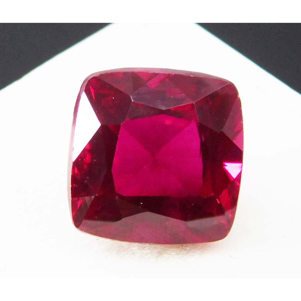 Beautiful Red Ruby CERTIFIED 9.44 Ct Square Cushion Natural Loose Gemstone A-1316