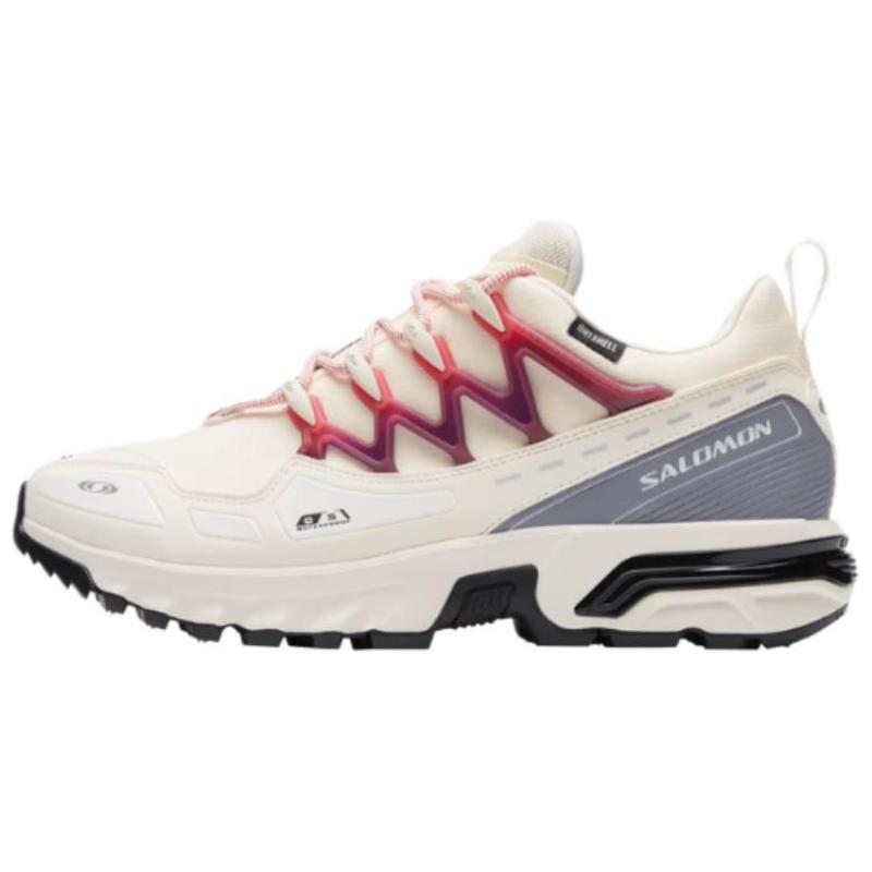 SALOMON ACS + CSWP Anti-Slip Wear-Resistant Breathable Support Low-Top Outdoor Shoes Unisex White Sneakers 475959