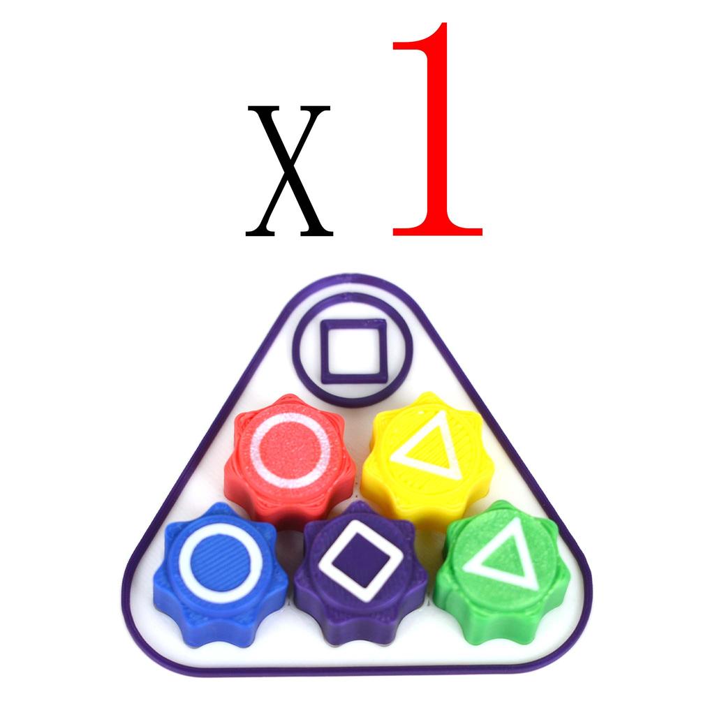 New Folk Game Sets Dice Party Game Props Square Circle Triangle Family Stone Catching Game Props Gonggi Jack Set For Kid