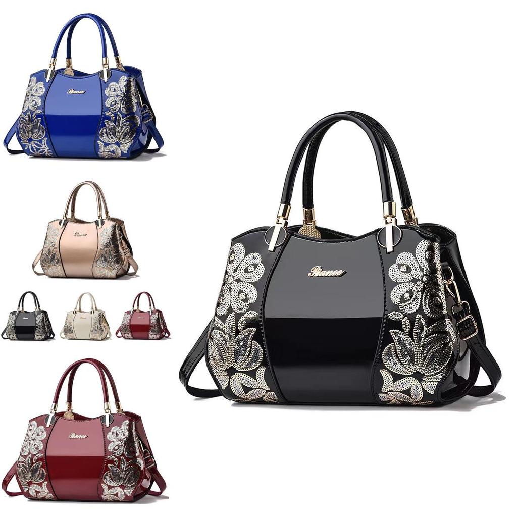 Chic Versatile Pu Leather Tote Bag For Moms Comfortable Crossbody Handbag Style