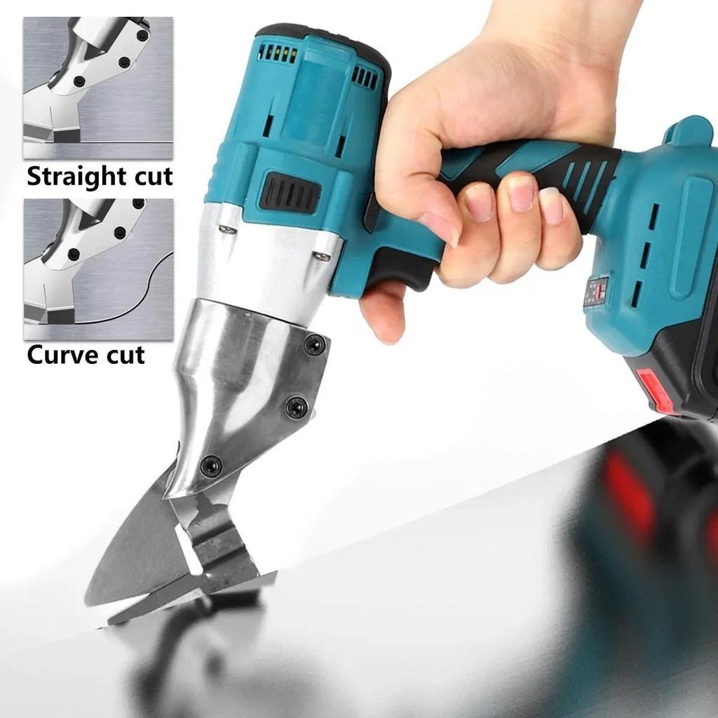 18V Brushless Electric Iron Scissors Cordless Portable Sheet Shears Carbon Steel Cutter Metal Cutting Power Tools