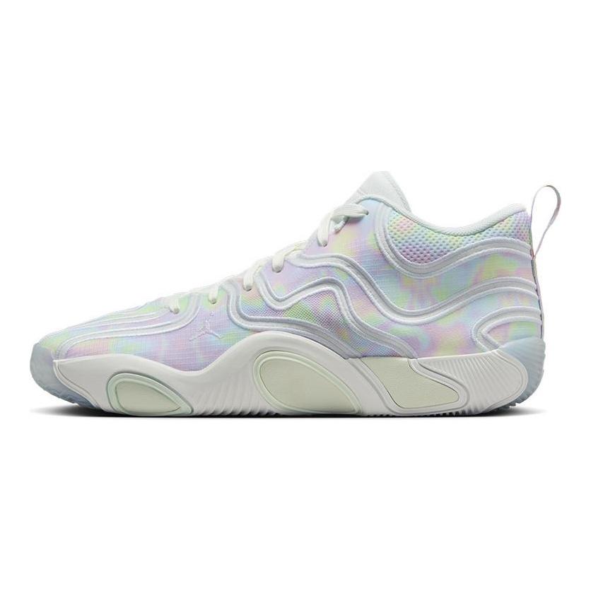 Jordan Tatum 3 Anti-Slip Wear-Resistant Mid-Top Basketball Shoes Men's White Pink Jordan HF3087-103