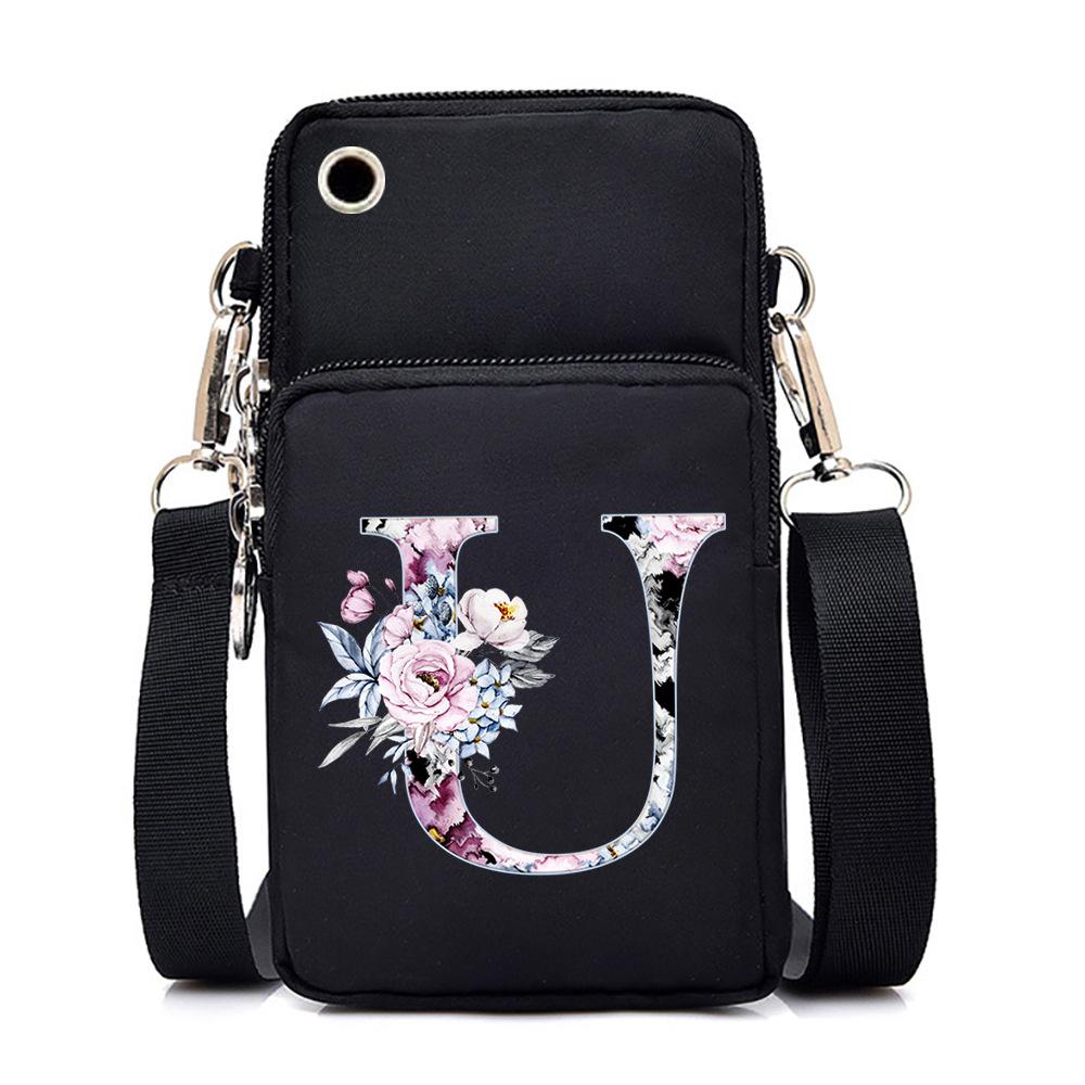 Printed casual portable messenger bag new shoulder bag multi-function fashion mobile phone bag