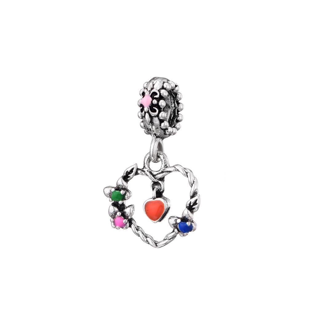S925 Silver Cute Bear Giraffe Flower Heart Butterfly Bead Bracelet DIY Jewelry Making Kit