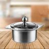 Yingbai 14cm Stainless Steel Single Mini Hot Pot with Lid