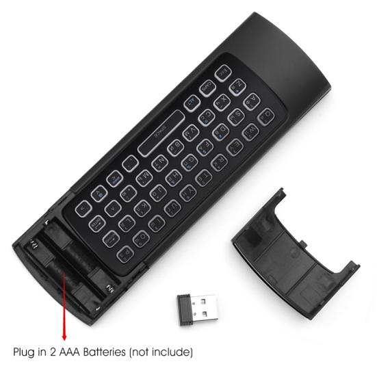 MX3 2.4G Wireless Remote Control Air Mouse Keyboard for X96 H96 Android TV Box
