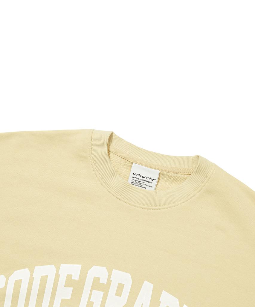 CGP Utility Function Oversized Sweatshirt_Light Yellow