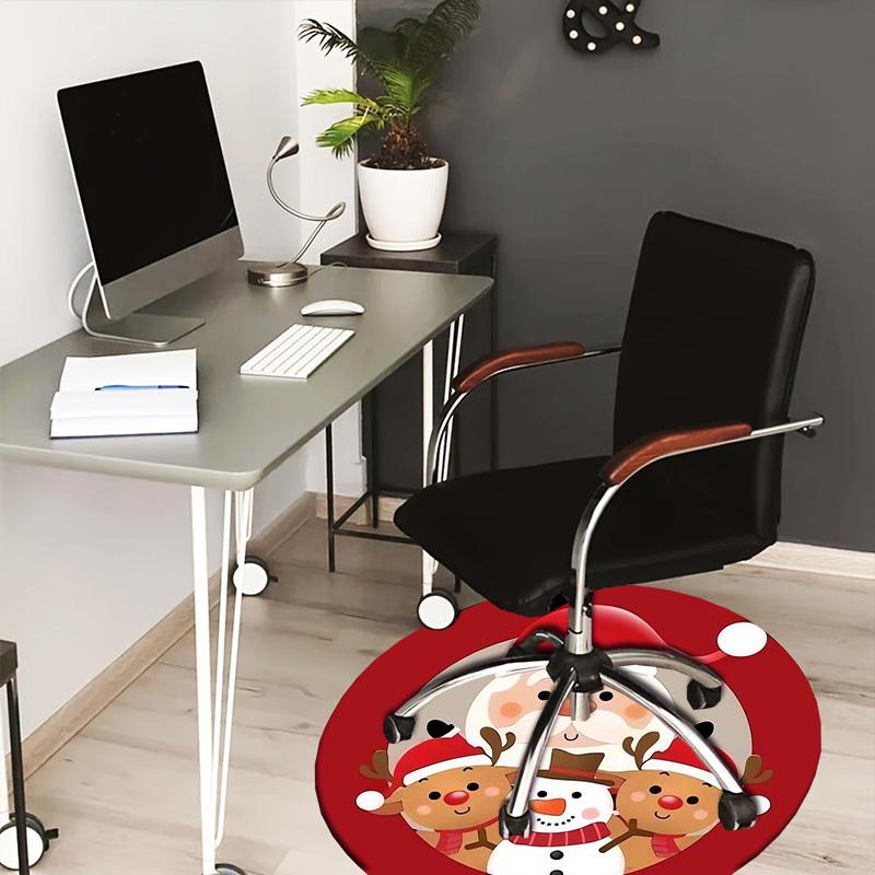 

1pc Office Carpet Chair Mats Christmas Characters Perfect for Decorating Office Chairs, Living Rooms, Or Bedrooms.YDT018 80cm by 80cm